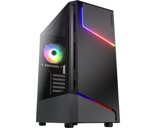 COUGAR | MX360 RGB | PC Case | Mid Tower / Metal Front Panel with ARGB strips / 1 x ARGB Fan / TG Left Panel