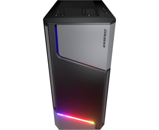 COUGAR | MX360 RGB | PC Case | Mid Tower / Metal Front Panel with ARGB strips / 1 x ARGB Fan / TG Left Panel