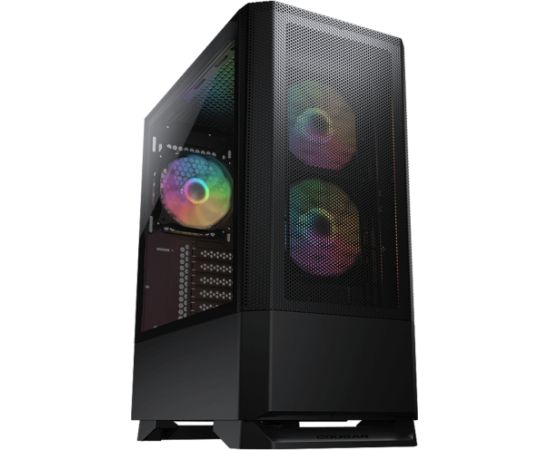 COUGAR | MX430 Mesh RGB Black | PC Case | Mid Tower / Mesh Front Panel / 3 x ARGB Fans / 4mm TG Left Panel