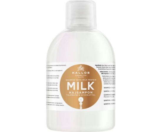 Kallos KJMN Szampon Milk z wyciągiem proteiny mlecznej 1000ml