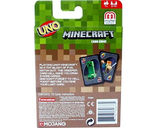 Mattel Uno Minecraft