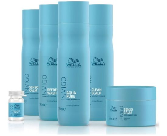 Wella Valomasis šampunas Wella Invigo Aqua Pure 250 ml