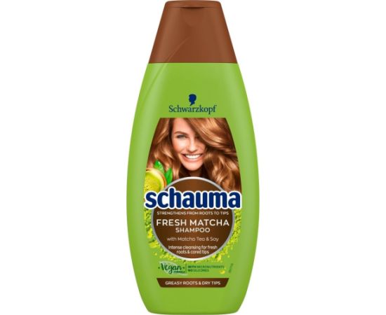 Schwarzkopf Fresh Matcha Szampon do włosów przetłuszczających się i suchych 400ml