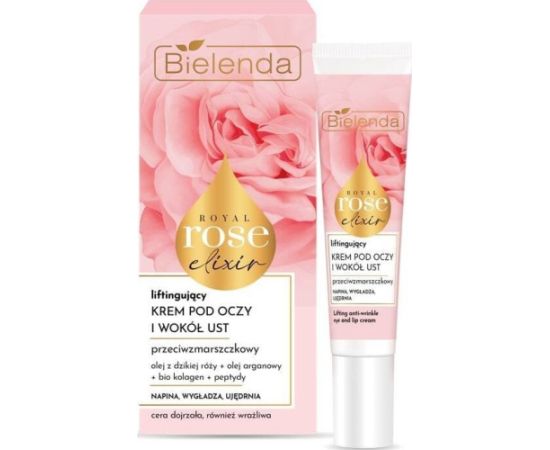 Bielenda Bielenda Royal Rose Elixir przeciwzmarszczkowy krem liftingujący pod oczy i wokół ust 15ml