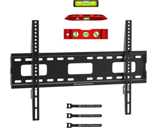 Maclean TV MC-419 Wall Mount Bracket 32"-100" VESA 600x400 45kg Tilting Universal Adjustable Spirit Level Accessories Flat Heavy Duty