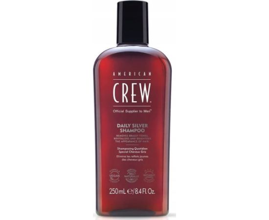 AMERICAN CREW_Daily Silver Shampoo for Grey Hair rewitalizujący szampon do włosów 250ml