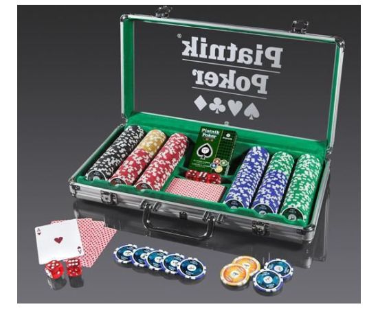 Piatnik Poker Alu-Case - 300 żetonów 14g (77968)