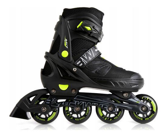 SkrituÄ¼slidas Blackwheels Sonic Green/Black, 33-36