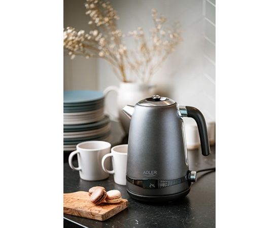 Adler AD 1295 Steel kettle 1.7 l Satin grey