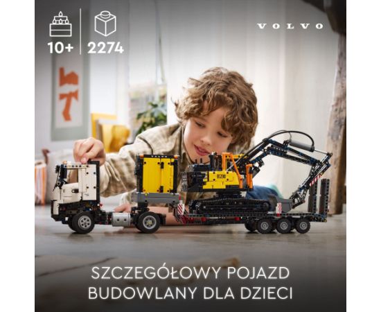 LEGO Technic Ciężarówka Volvo FMX i koparka EC230 Electric (42175)