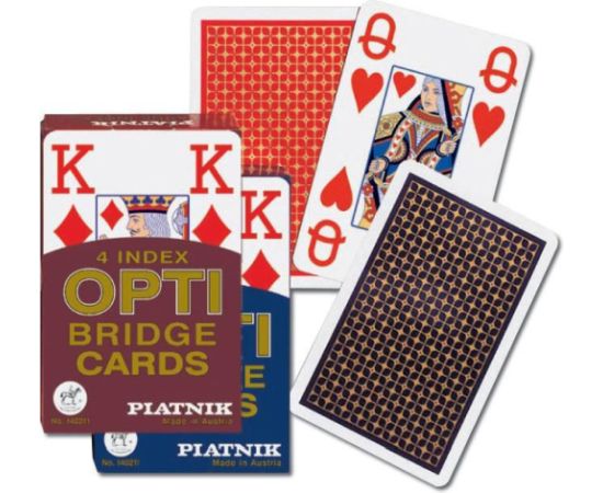 Piatnik Karty brydż - 4 Index OPTI Bridge Cards - (77139)