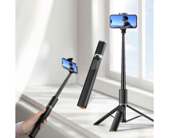 Tech-Protect Selfie Stick Tripod L08S, black