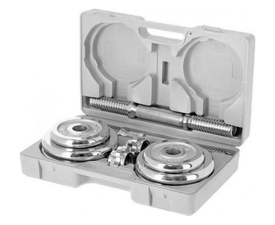 Barbells in a CHROME HMS 2x10kg STC20 case