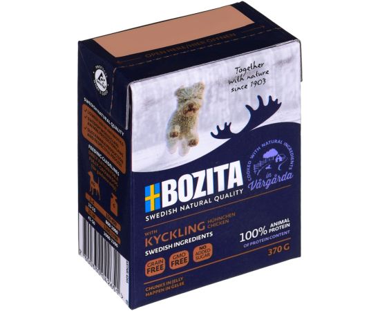 BOZITA Wet dog food Chunks in jelly Chicken 370 g