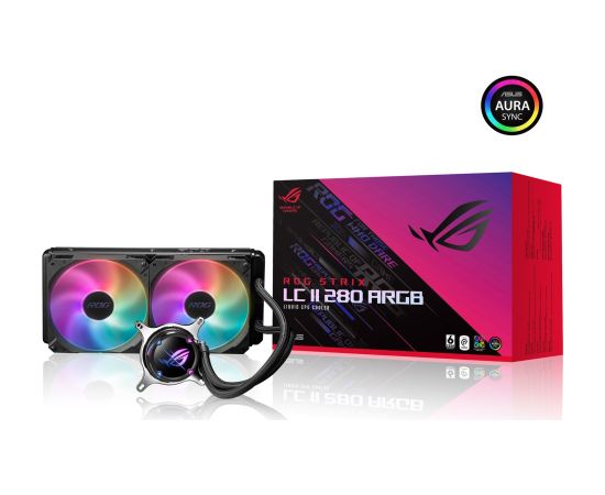 ASUS ROG STRIX LC II 280 ARGB Processor All-in-one liquid cooler 14 cm Black 1 pc(s)