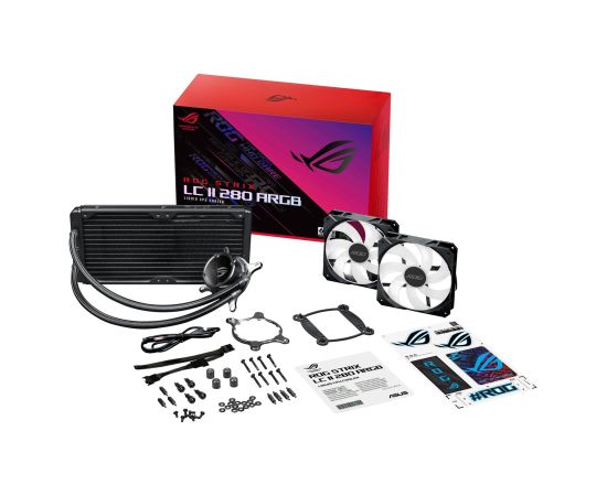 ASUS ROG STRIX LC II 280 ARGB Processor All-in-one liquid cooler 14 cm Black 1 pc(s)