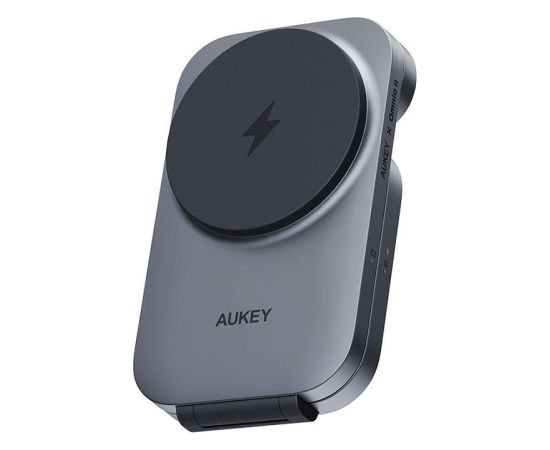 Magnetic Wireless Charger 3 in 1 MagFusion Aukey LC-MC312, 15W Qi2 (gray)