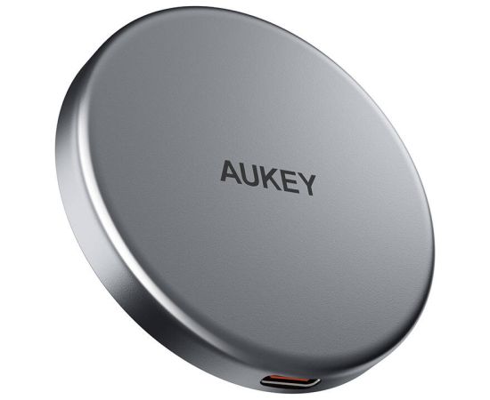 Magnetic Wireless Charger MagFusion Aukey LC-MC10, 15W Qi2 (black)