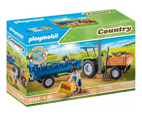 Playmobil Playmobil Traktor z przyczepą 71249