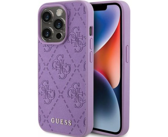 Guess PU Quilted 4G Classic Case Aizsargapvalks Priekš Apple iPhone 15 Pro Max