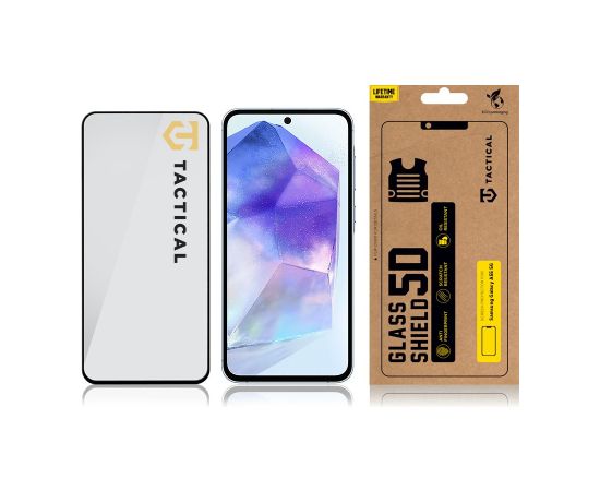 Tactical Glass Shield 5D for Samsung Galaxy A55 5G Black