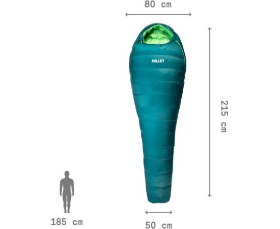Millet Light Down 0° / Zila / Zaļa