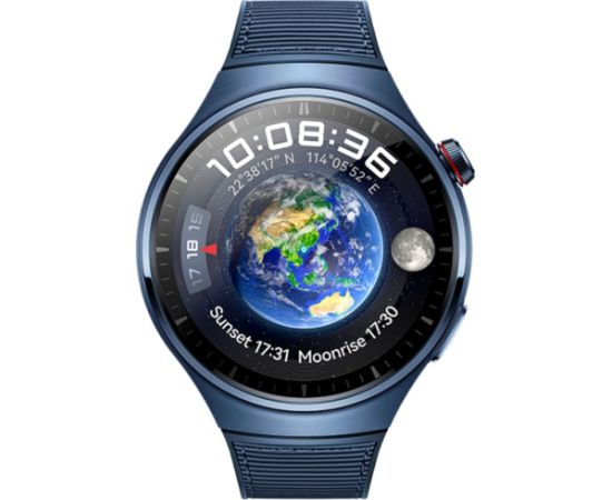 Huawei Watch 4 Pro (Medes-L19W) bu, smartwatch (blue, bracelet: blue, made of fluoroelastomer)