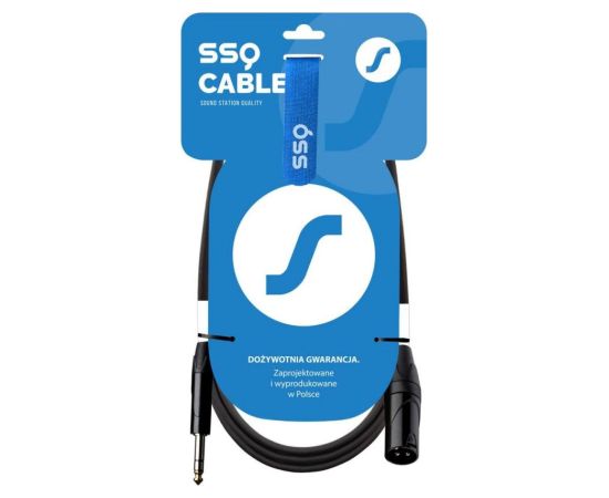 SSQ JSXM5 - XLR male - Jack stereo 6,3 mm cable , 5 m