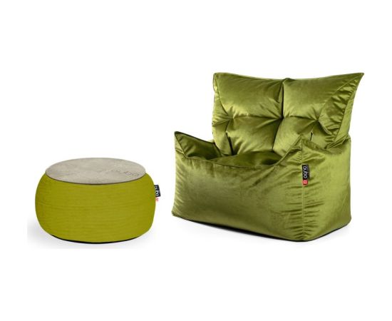 Qubo Chillin Set KALA + JUST TABLE + JUST TOP Olivine FRESH Wood