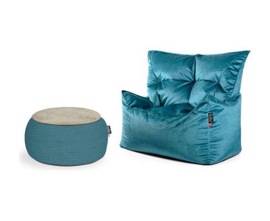 Qubo Chillin Set KALA + JUST TABLE + JUST TOP Indigo FRESH Wood