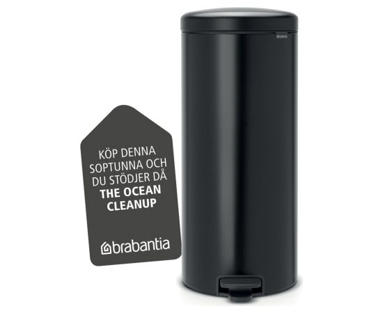 BRABANTIA atkritumu tvertne ar pedāli NewIcon, 30 l, Matt Black - 114540