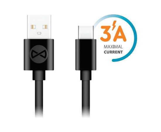 Forever cable USB - USB-C 1,0 m 3A black