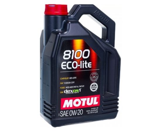 Motul 8100 Eco-lite 0W20 4L Honda Mazda Subaru SM/CF