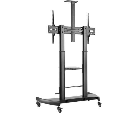 Techly Steel Trolley Floor Support with adjustable height, for TV from 60'' to 100''