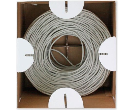 Techly ITP8-FLU-0305 networking cable Grey 305 m Cat5e U/UTP (UTP)