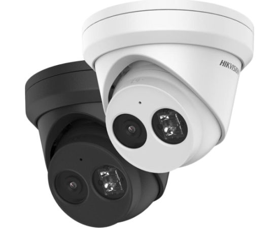 Hikvision 4MP IP Turret camera, H265+ 1/2.9" CMOS, 2688x1520 Effective Pixels, 25fps@1520P, Focal Length 2.8mm (103° view angle), 0.005Lux@(F1.6,AGC ON),0 Lux with IR on, Max IR Range 30m, micro SD 256GB, IP67, DC12V, PoE 7W, Outdoor