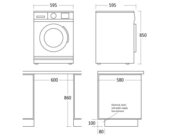 Washing machine Scandomestic WAH3110W