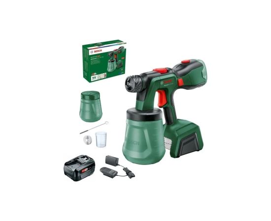 Krāsas smidzinātājs Bosch AdvancedSpray 18V-500; 18 V; 1x4,0 Ah akum.