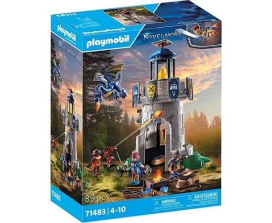 Playmobil PLAYMOBIL 71483 Novelmore Knight's Tower with Blacksmith and Dragon, construction toy