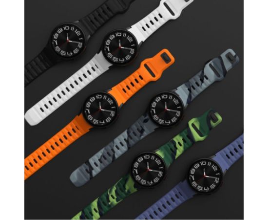 Tech-Protect watch strap Silicone Line Samsung Galaxy Watch4/5/5 Pro/6/7/FE, black