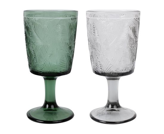 Wine goblet LEAF 300ml, green