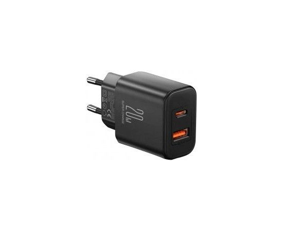 Joyroom   EU Joyroom JR-TCF05 20W USB-A USB-C charger Black