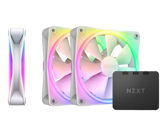 NZXT F120 RGB DUO Triple 120x120x25, case fan (white, pack of 3, incl. RGB controller)