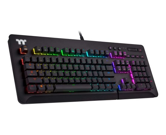 DE layout - Thermaltake Level 20 GT RGB, gaming keyboard (black, Cherry MX RGB Speed Silver)