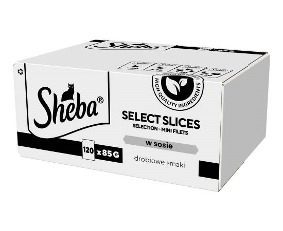 SHEBA Select Slices Poultry flavors - wet cat food - 120 x 85g