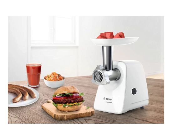 Bosch MFW2520W mincer 1500 W Stainless steel, White