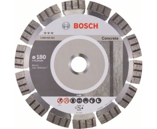 Dimanta griešanas disks Bosch BEST FOR CONCRETE; 180 mm