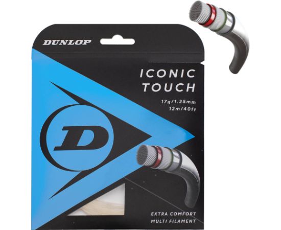 Tennis string Dunlop Iconic Touch 17G/1.30mm/12m Multifilament Natural