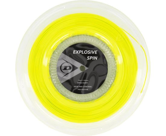 Струны для тениса Dunlop EXPLOSIVE SPIN 1.30mm 200m PE monofilament hexagonal жёлтая