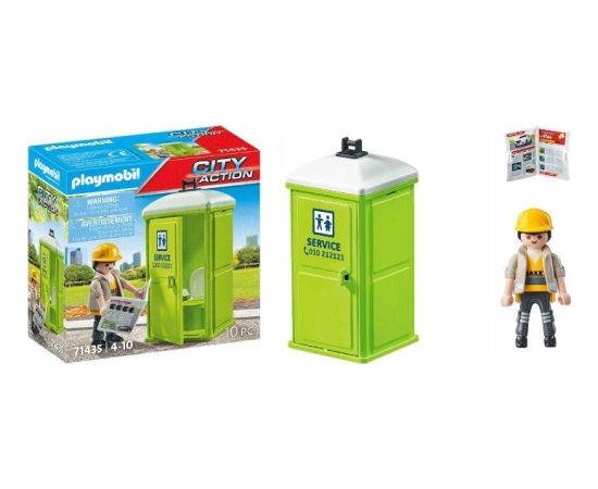 Playmobil Zestaw z figurką City Action 71435 Mobilna toaleta